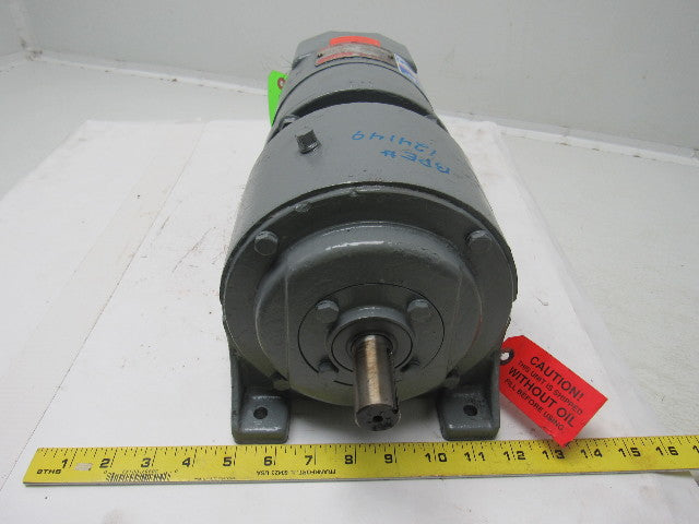 Paterson NC219NC1AG00A06 25.44:1 Ratio Gearmotor 115VDC 1725RPM IN 67RPM OUT