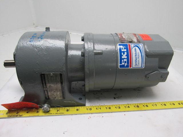 Paterson NC219NC1AG00A06 25.44:1 Ratio Gearmotor 115VDC 1725RPM IN 67RPM OUT