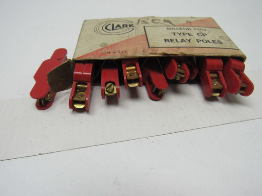 Clark Cat. #RNC Bulletin 7303 Type CP Relay Pole (N.C.) Lot of 5