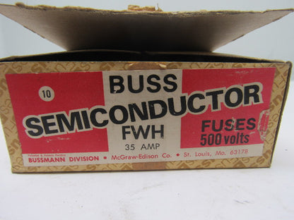 Buss Bussman FWH-35 Semiconductor Fuse 35A 500V Lot of 3