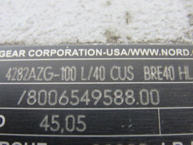 NORD UNICASE 4282AZG-100 L/40 CUS BRE40 HL Parallel Shaft Gear Reducer & Motor
