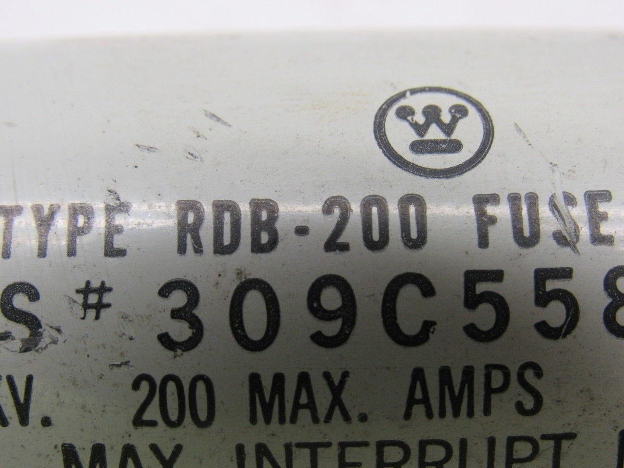 Westinghouse Type RDB-200 8.25 KV 200A Max. 50/60Hz Fuse Holder