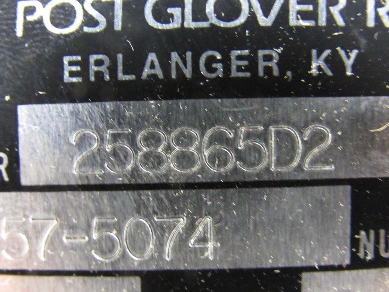 PG Post Glover 258865D2 Stainless Steel Grid Resistor 54 Ohms 2.960 Amps