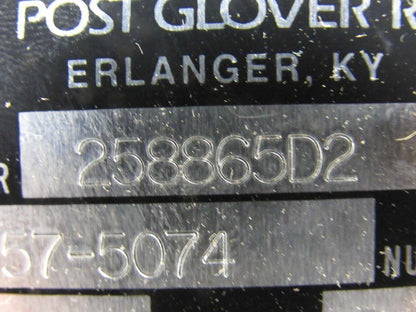 PG Post Glover 258865D2 Stainless Steel Grid Resistor 54 Ohms 2.960 Amps