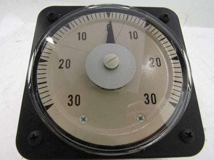 Yokogawa / GE Type DB-40 Analog DC Ammeter 30-0-30 Scale 250-0-250uA DC Range