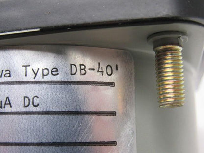 Yokogawa / GE Type DB-40 Analog DC Ammeter 30-0-30 Scale 250-0-250uA DC Range
