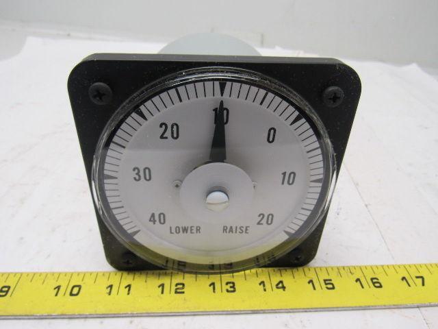 Yokogawa/GE Type DB-40  DC Ammeter 40-0-20 Lower/Raise Scale 250-0-250uA Range