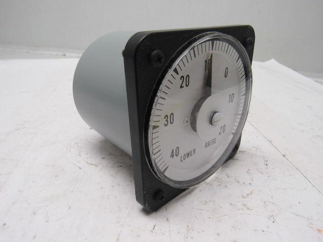 Yokogawa/GE Type DB-40  DC Ammeter 40-0-20 Lower/Raise Scale 250-0-250uA Range