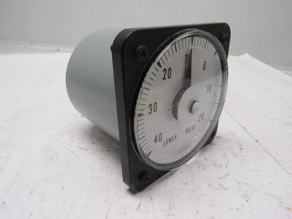 Yokogawa/GE Type DB-40  DC Ammeter 40-0-20 Lower/Raise Scale 250-0-250uA Range