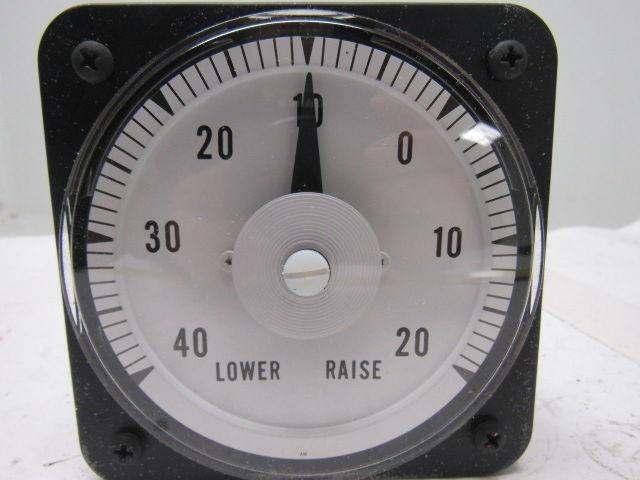 Yokogawa/GE Type DB-40  DC Ammeter 40-0-20 Lower/Raise Scale 250-0-250uA Range