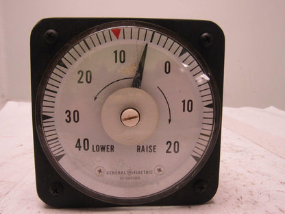 Yokogawa/GE Type 8DB DC Ammeter 40-0-20 Lower/Raise Scale 250-0-250uA Range