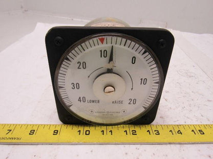 Yokogawa/GE Type 8DB DC Ammeter 40-0-20 Lower/Raise Scale 250-0-250uA Range