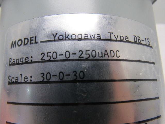 Yokogawa/GE Type DB-18 DC Ammeter 40-0-20 Lower/Raise Scale 250-0-250uA Range