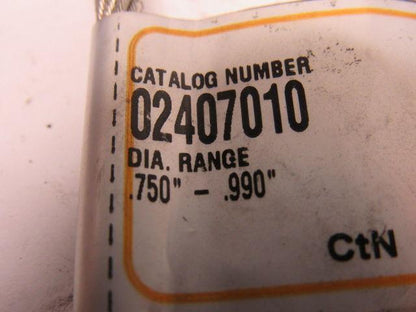 Hubbell Kellems 02407010 Strain Relief Support Grip Stainless Steel 0.75"- 0.99"