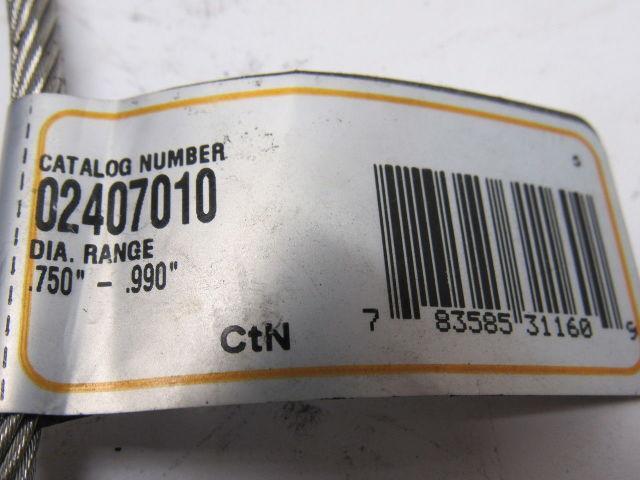 Hubbell Kellems 02407010 Strain Relief Support Grip Stainless Steel 0.75"- 0.99"