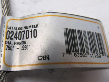 Hubbell Kellems 02407010 Strain Relief Support Grip Stainless Steel 0.75"- 0.99"