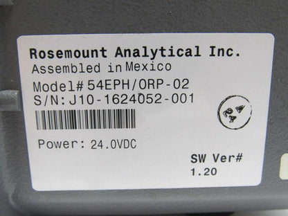 Rosemount 54EPH/ORP-02 Analyzer Controller 24VDC