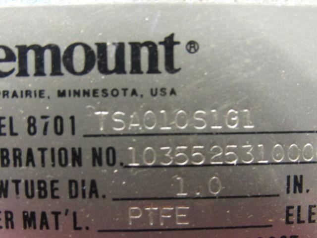 Rosemount 8701TSA010S1G1 1" Magnetic Flow Tube Flanged Sensor