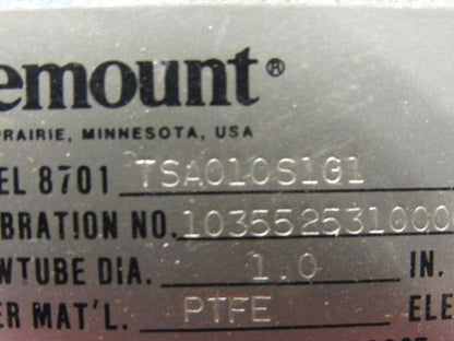 Rosemount 8701TSA010S1G1 1" Magnetic Flow Tube Flanged Sensor