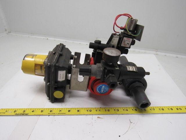 Asahi/America B79M2PFSW115A 1" Valve Pneumatic Actuator Assembly Spring Return