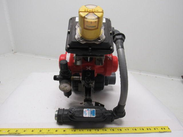 Ashi/America 2" Valve Pneumatic Actuator Assembly Spring Return