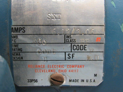 Reliance Electric C56E3676N PE 1/3HP 1PH 115/230V 1725RPM Electric Motor