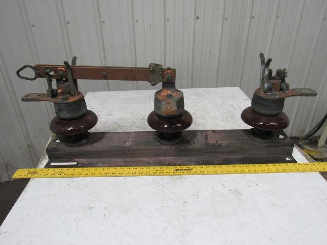 Westinghouse Large Vintage Double Throw Knife Switch Steam Punk Wall Hanger