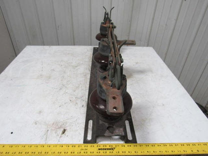 Westinghouse Large Vintage Double Throw Knife Switch Steam Punk Wall Hanger