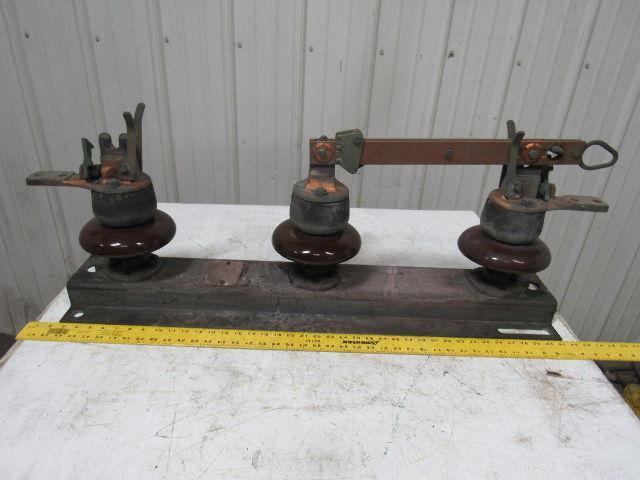 Westinghouse Large Vintage Double Throw Knife Switch Steam Punk Wall Hanger