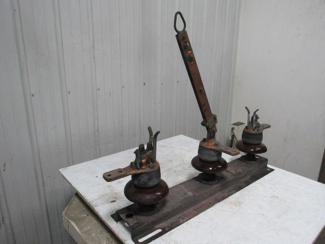 Westinghouse Large Vintage Double Throw Knife Switch Steam Punk Wall Hanger