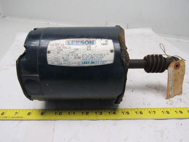 Leeson Electric C4S17NZ1B 1/3HP 1PH 115/230V 1725RPM Electric Motor