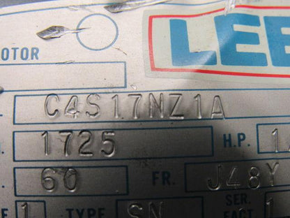 Leeson Electric C4S17NZ1A 1/3HP 1PH 115/230V 1725RPM Electric Motor