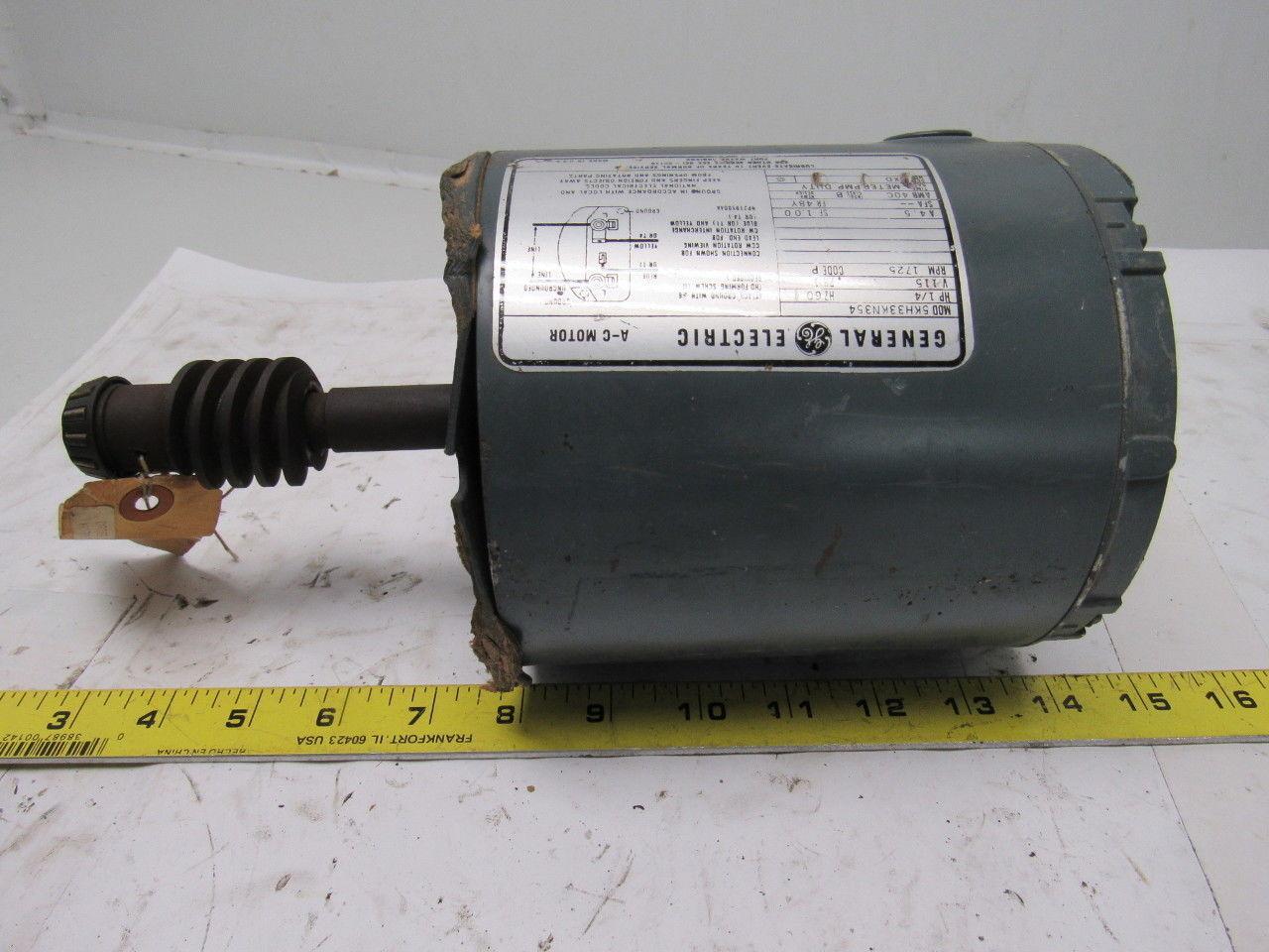 General Electric 5KH33KN354 1/4HP 1PH 115V 1725RPM Electric Motor