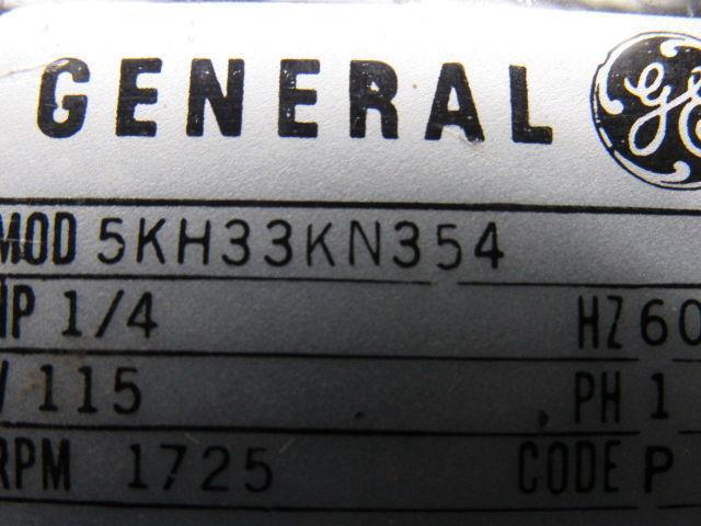 General Electric 5KH33KN354 1/4HP 1PH 115V 1725RPM Electric Motor