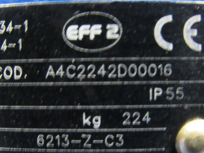 MARELLI A4C2242D00016 60/70 HP AC Motor 50/60 Hz 1475/1775 RPM 3Ph