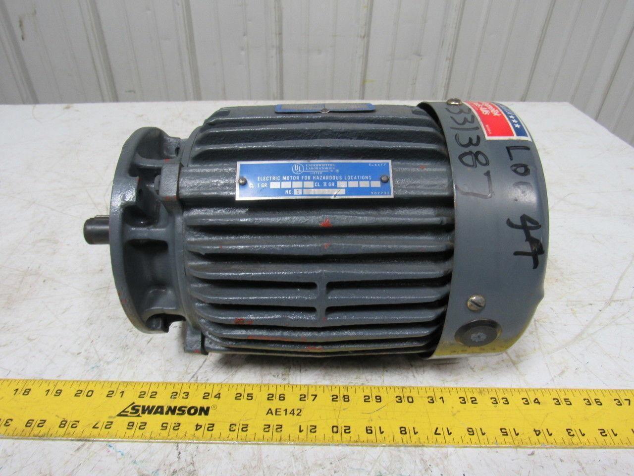 Magnetek Louis Allis 6-963179-40 .167/1HP 230/460V 3PH 1765RPM Electric Motor