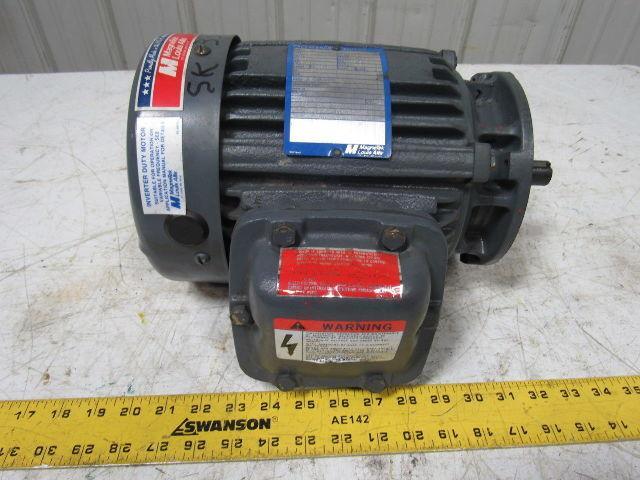 Magnetek Louis Allis 6-963179-40 .167/1HP 230/460V 3PH 1765RPM Electric Motor