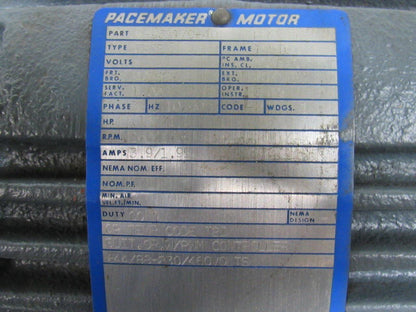 Magnetek Louis Allis 6-963179-40 .167/1HP 230/460V 3PH 1765RPM Electric Motor