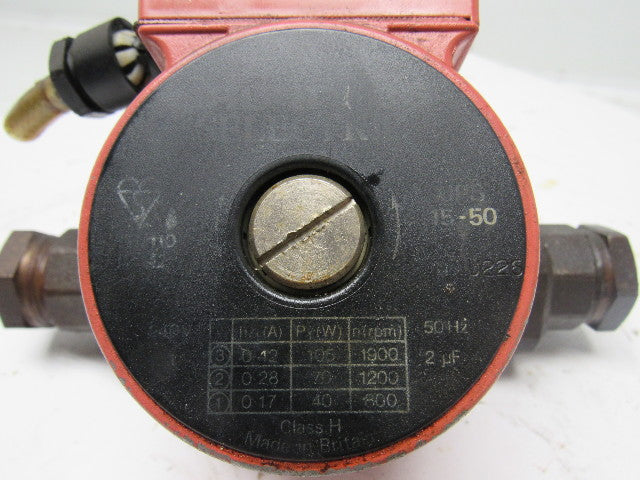 Grundfos 15-50 Selectric Pump UPS 1" NPT