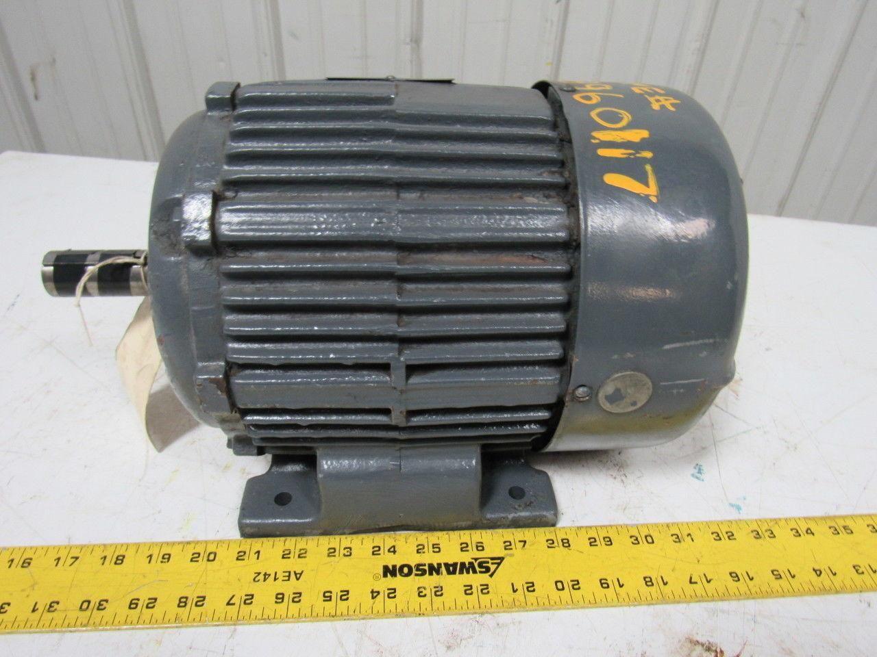 Louis Allis 3M33370002 5HP 3Ph 1740 RPM 230/460V Electric Motor 184T Frame