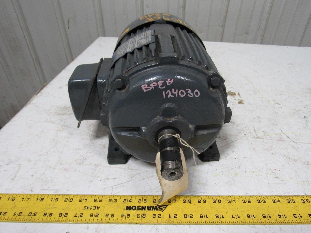 Louis Allis 3M33370002 5HP 3Ph 1740 RPM 230/460V Electric Motor 184T Frame
