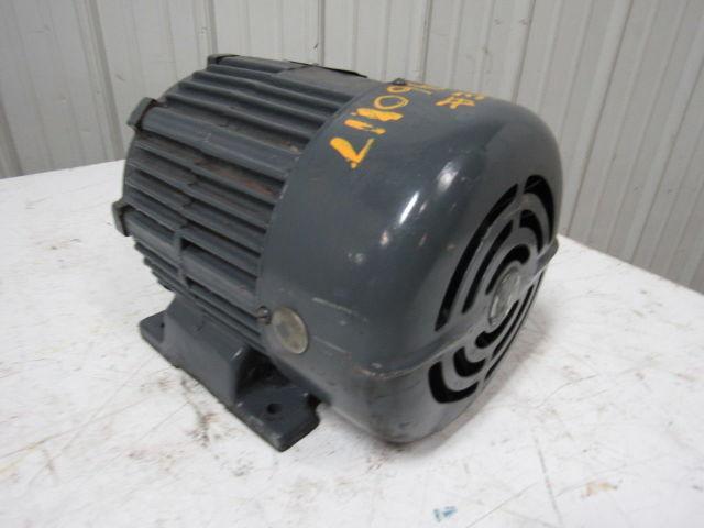 Louis Allis 3M33370002 5HP 3Ph 1740 RPM 230/460V Electric Motor 184T Frame