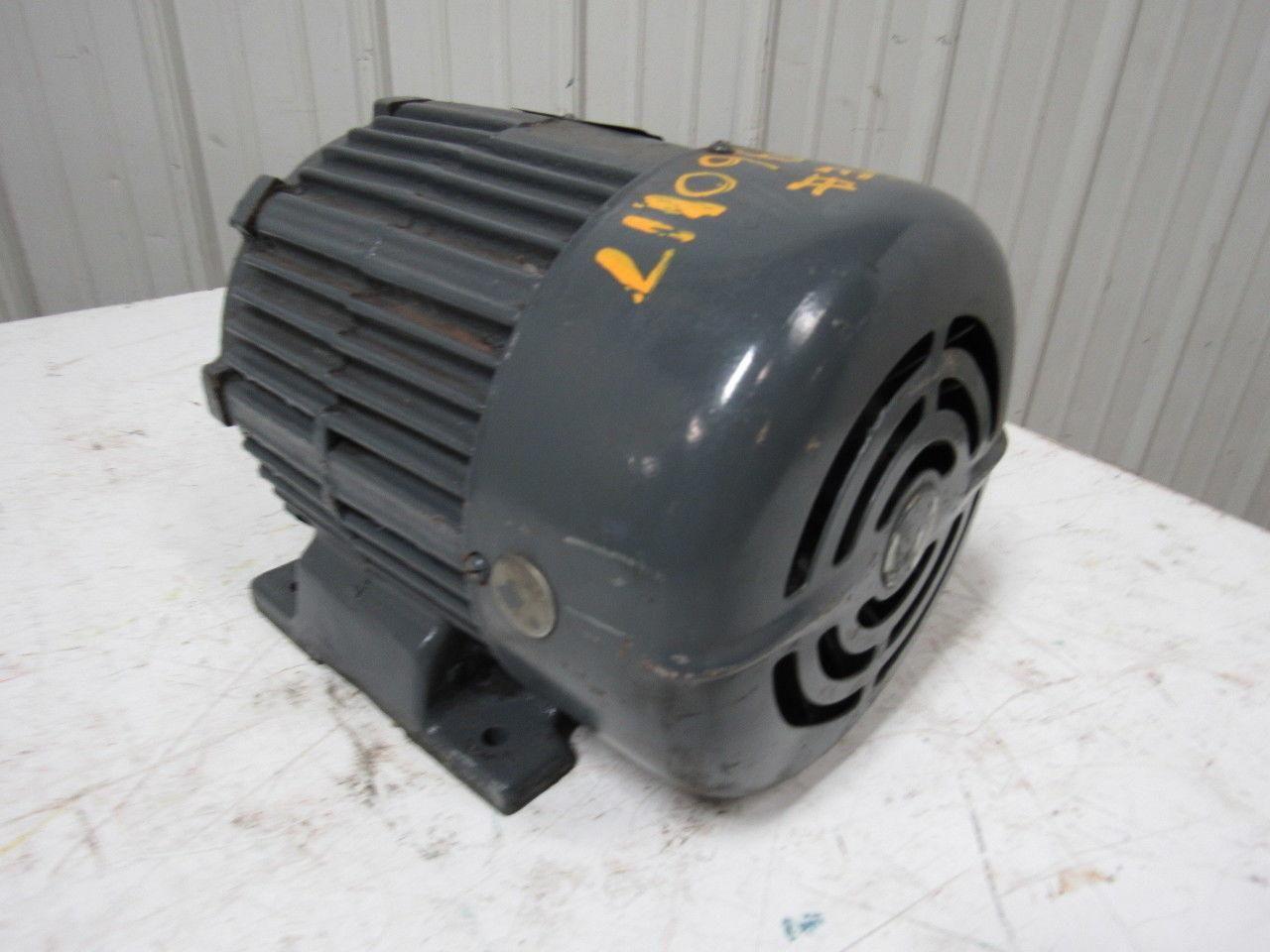Louis Allis 3M33370002 5HP 3Ph 1740 RPM 230/460V Electric Motor 184T Frame