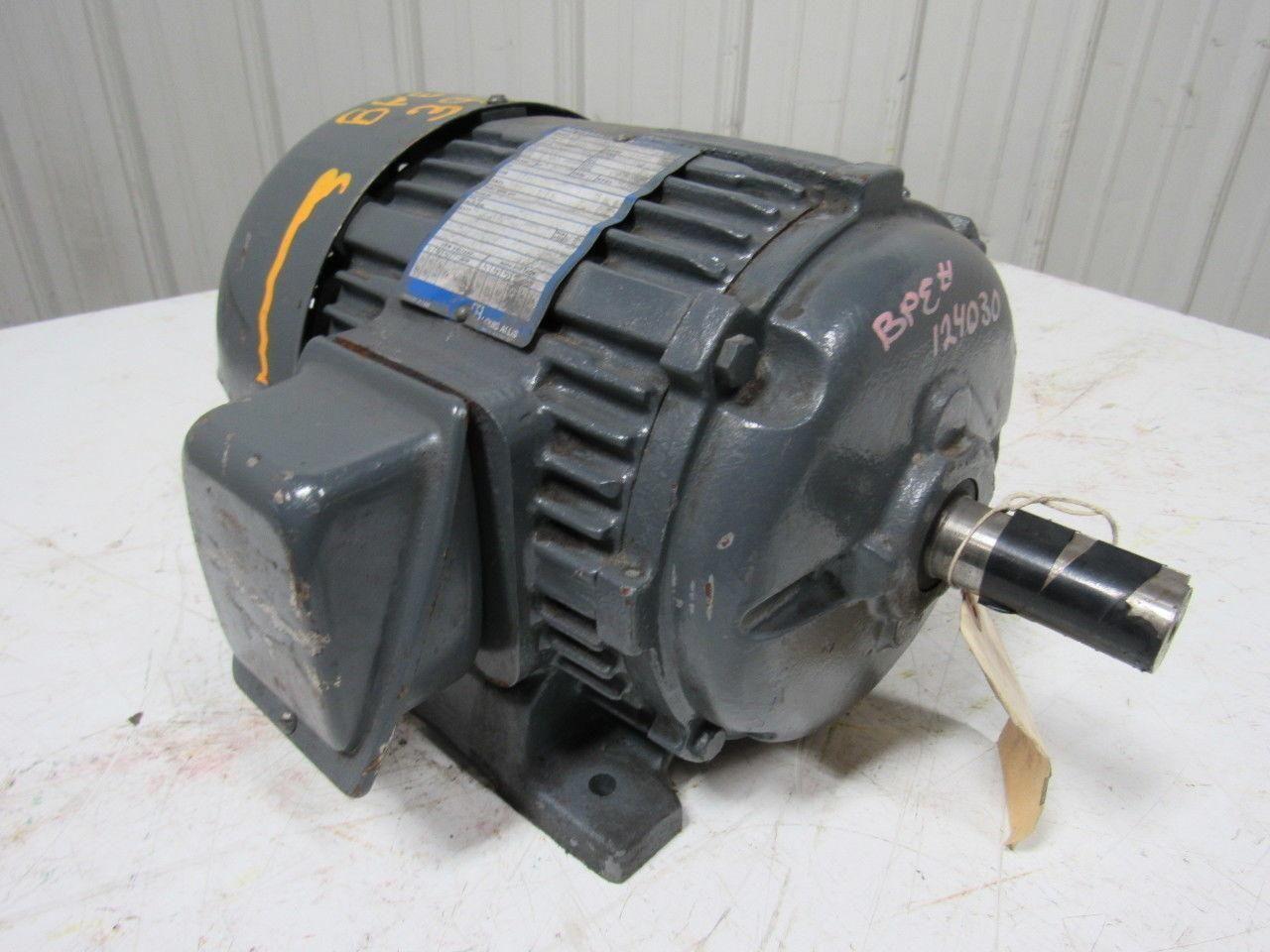 Louis Allis 3M33370002 5HP 3Ph 1740 RPM 230/460V Electric Motor 184T Frame