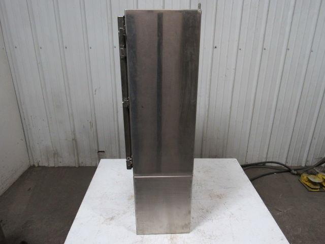 Hoffman A-30H2412SS6LP 30"x24"x12" Stainless Steel Electrical Enclosure Footed