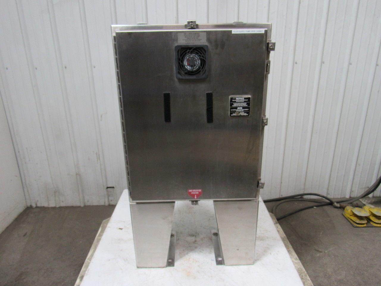 Hoffman A-30H2412SS6LP 30"x24"x12" Stainless Steel Electrical Enclosure Footed