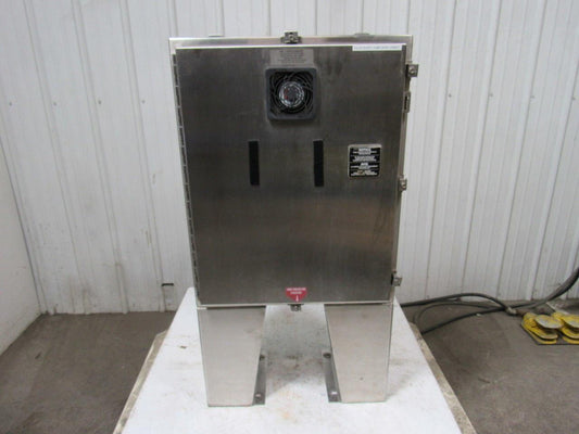 Hoffman A-30H2412SS6LP 30"x24"x12" Stainless Steel Electrical Enclosure Footed