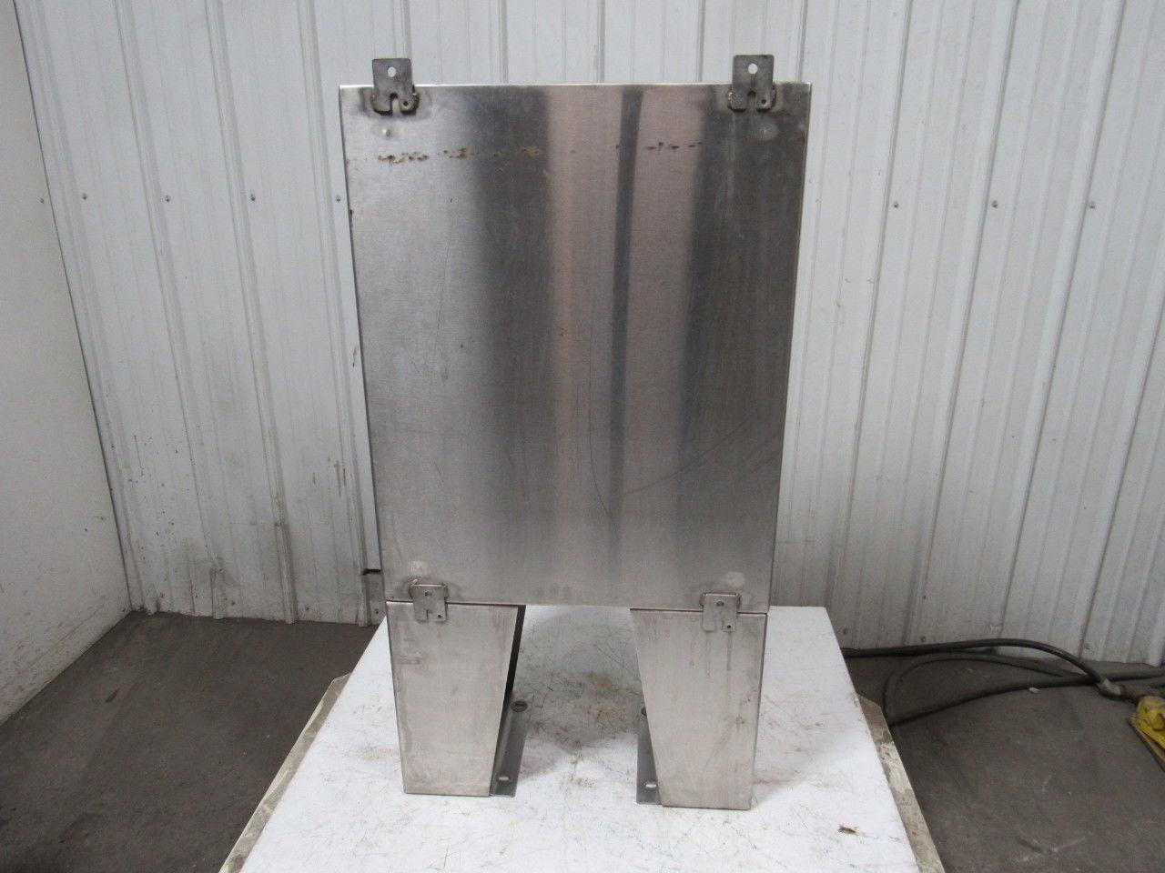 Hoffman A-30H2412SS6LP 30"x24"x12" Stainless Steel Electrical Enclosure Footed
