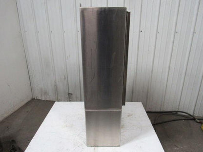 Hoffman A-30H2412SS6LP 30"x24"x12" Stainless Steel Electrical Enclosure Footed