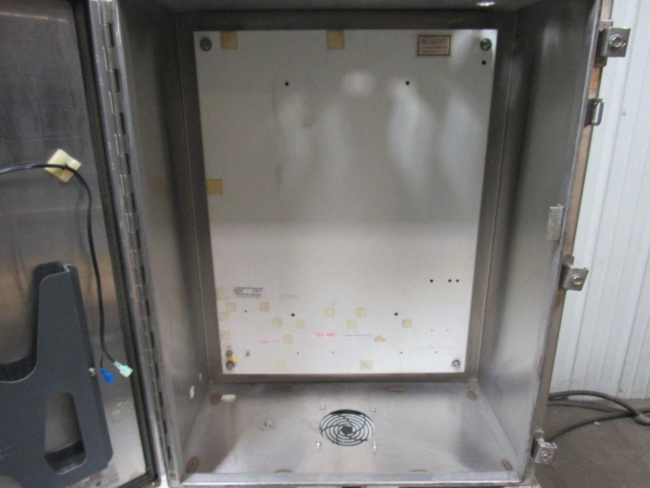 Hoffman A-30H2412SS6LP 30"x24"x12" Stainless Steel Electrical Enclosure Footed